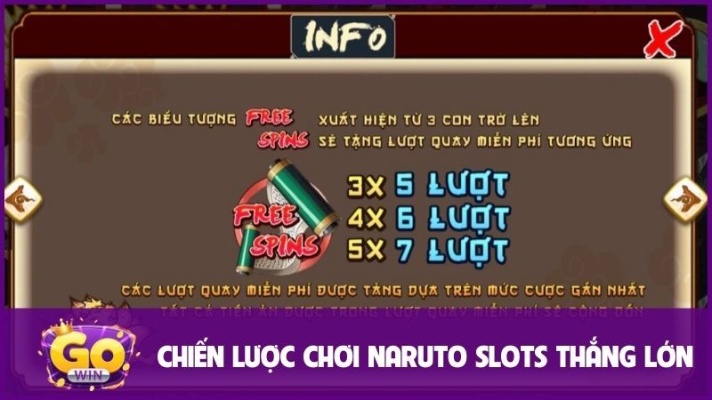 Một số chiến lược giúp bạn thắng lớn khi tham gia chơi Naruto Slots