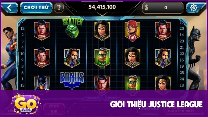 Giới thiệu đôi nét về slot game Justice LeaGue