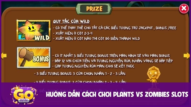 Hướng dẫn cách chơi chi tiết về Plants vs Zombies Slots