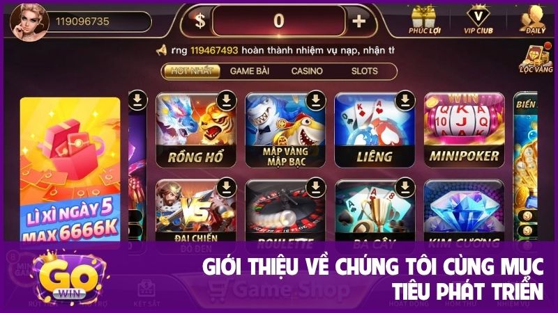Về chúng tôi GOWIN: Cổng game đổi thưởng uy tín, chất lượng hàng đầu khu vực 1 Giới thiệu về chúng tôi cùng mục tiêu phát triển bền vững dài hạn